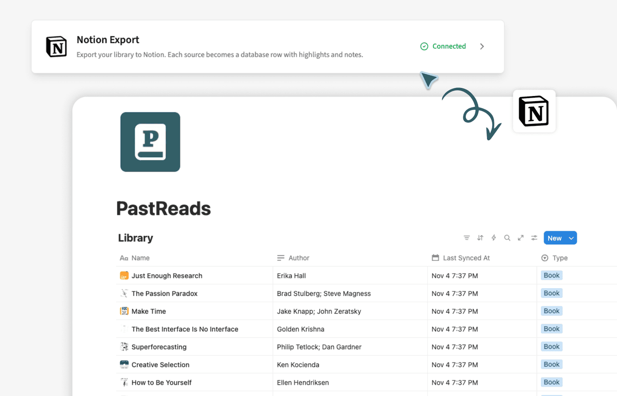 Export your highlights to Notion